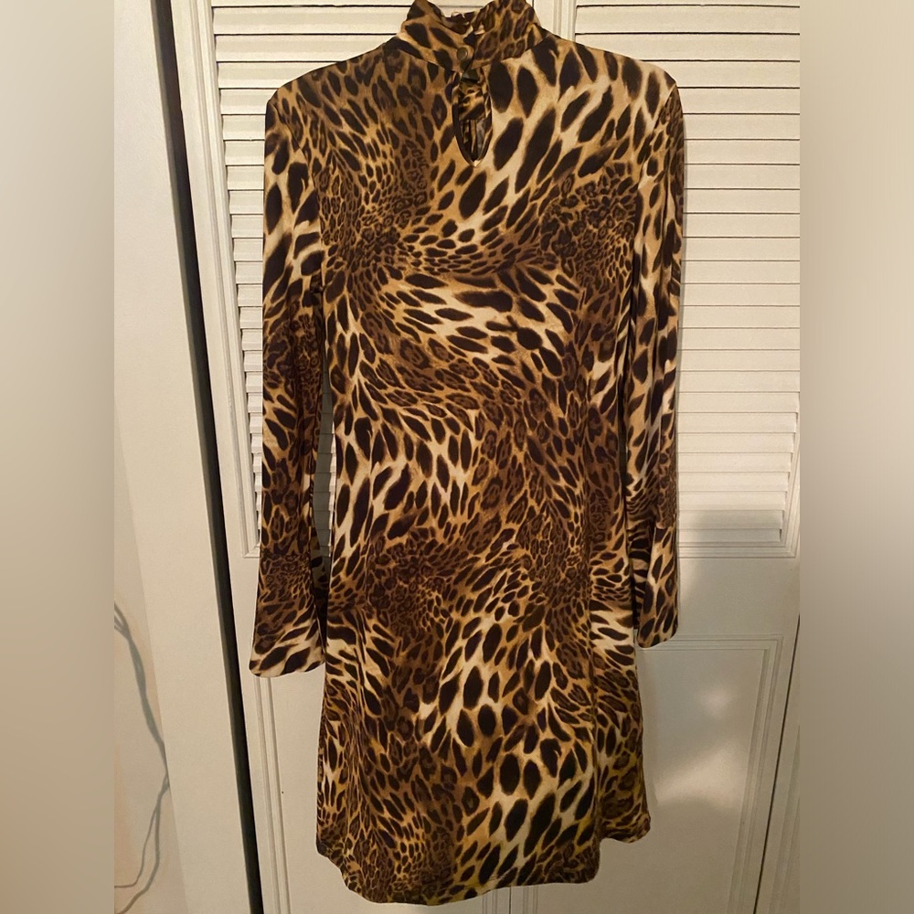 I.N.C. Leopard long sleeve dress.